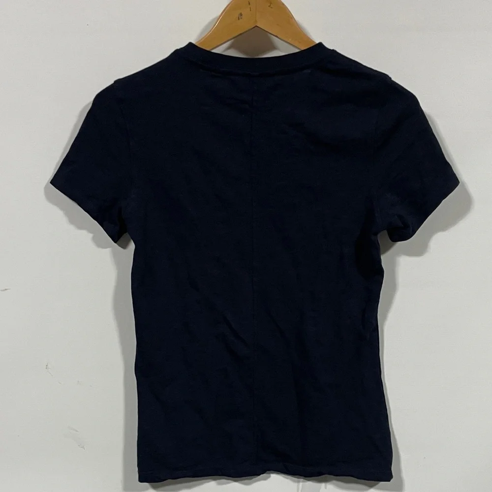 Quince women’s Short-Sleeve Crew T-Shirt — Navy - Picture 3 of 3